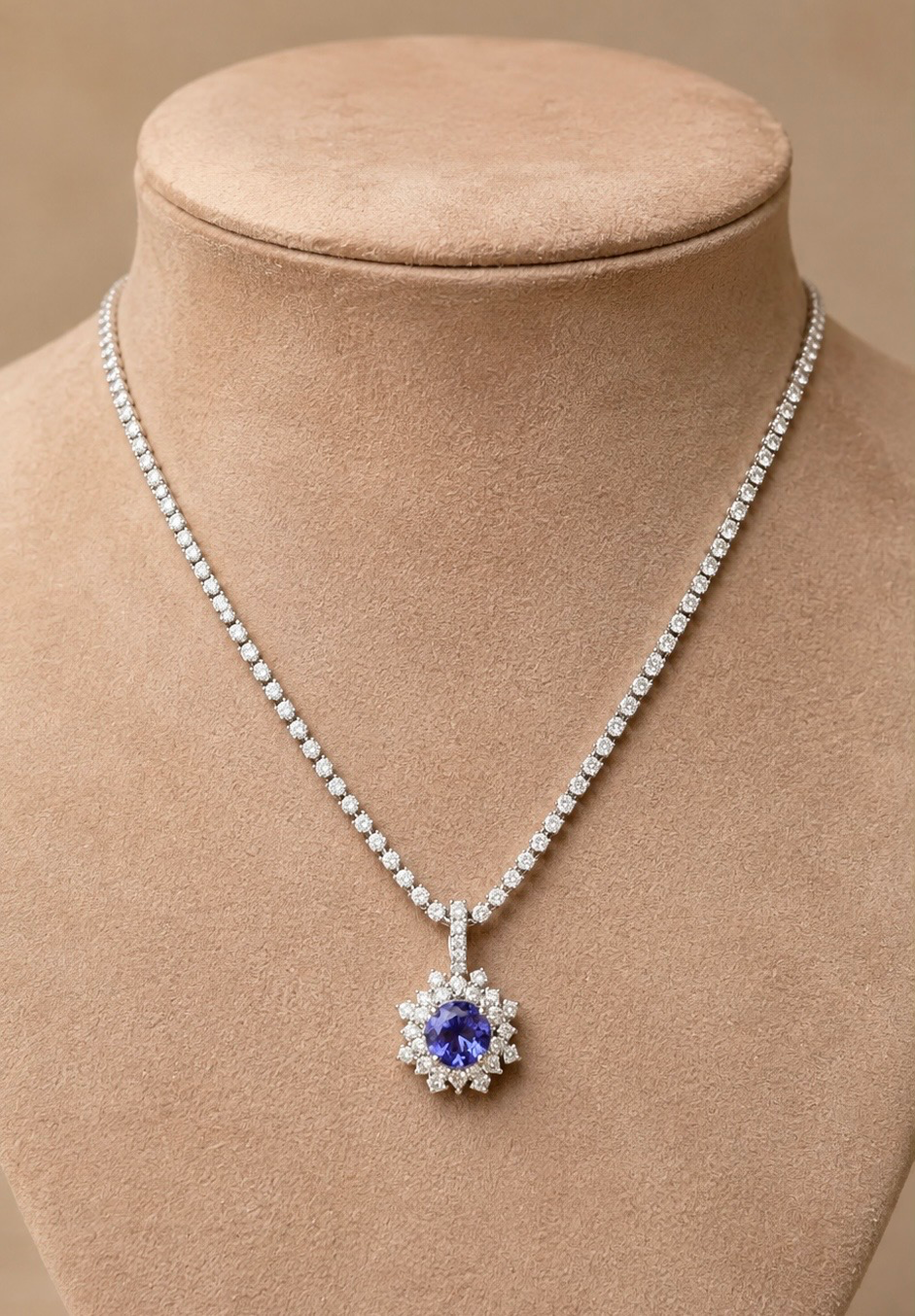 Pingente Imperial Tanzanita e Diamantes