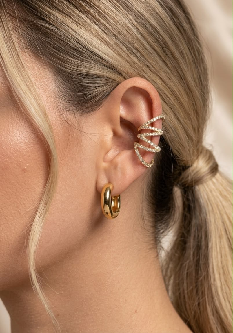 Brinco Piercing Único Diamond