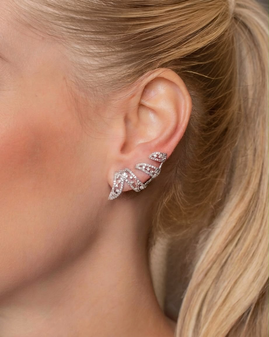 Brinco Ear Cuff Diamantes