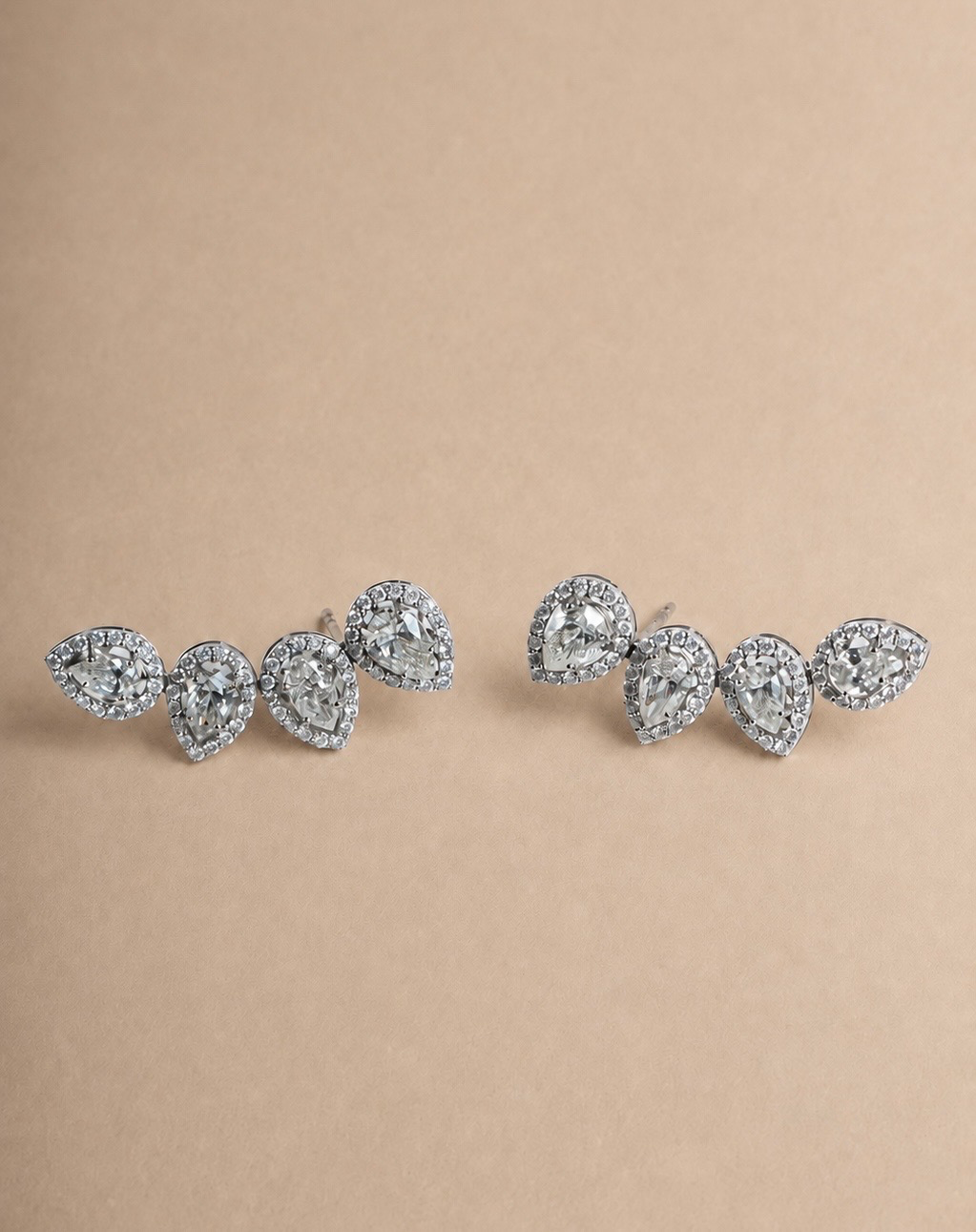 Brinco Ear Cuff Diamantes