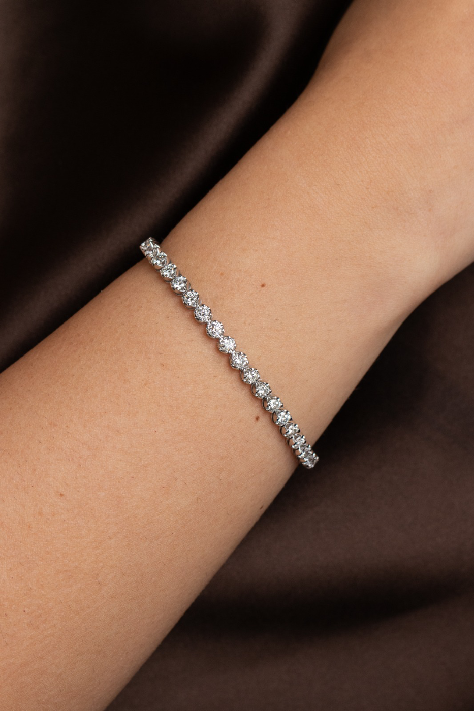 Pulseira Riviera Caixa Coroa Diamantes 18pts